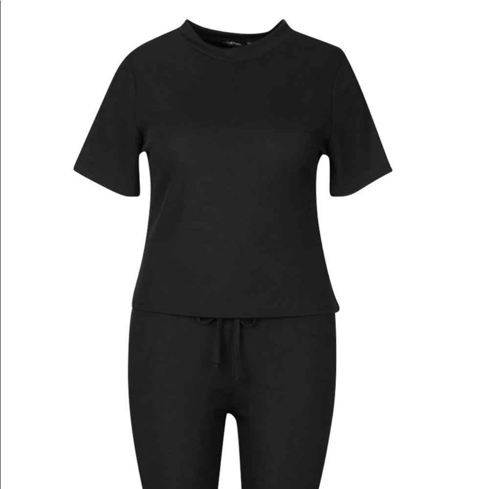 Plus Rib T-Shirt + Legging Co-ord